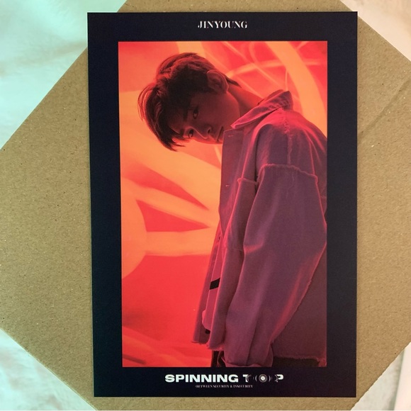 GOT7 Spinning Top Official PREORDER Postcard Set + Sticker Sheet - Picture 6 of 11